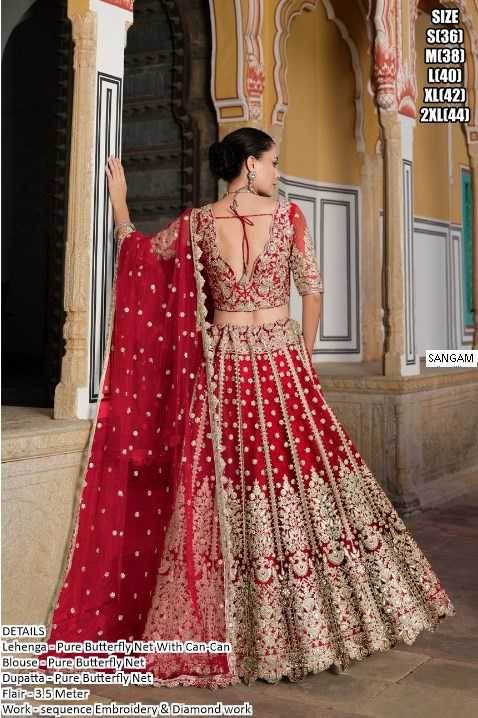 Butterfly Net Designer Lehenga Choli for Elegant Events - MYLUXURY LANE ENTERPRISE